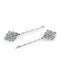 1928 Silver-Tone Crystal Bobby Pin Set